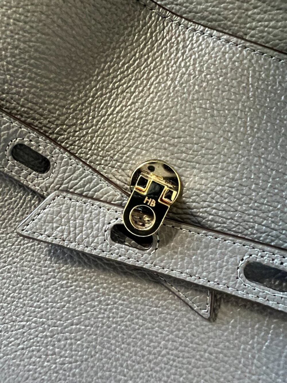 NWT Henri Bendel Uptown Satchel Gray Pebbled Leather Convertible Crossbody - Picture 7 of 16